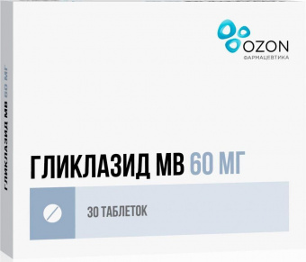 Гликлазид МВ тбл модиф высв 60мг №30