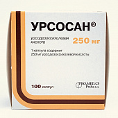 Урсосан Форте тбл п/п/о 500мг №100