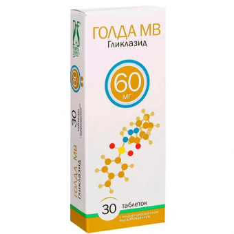Голда МВ тбл модиф высв 60мг №30