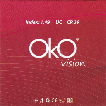 Линза очковая OkOvision 1.49 CR39 UC +1,00 75мм