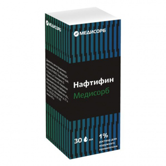 Нафтифин Медисорб р-р д/наруж прим 1% 30мл фл