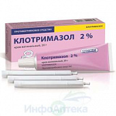 Клотримазол крем ваг 2% 20г
