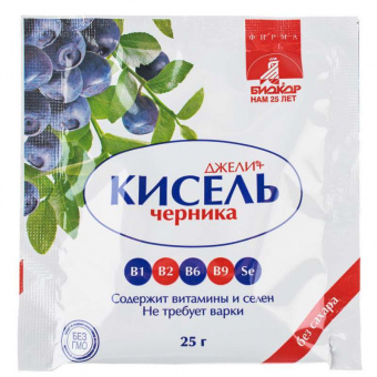 Кисель джели плюс черника 25г