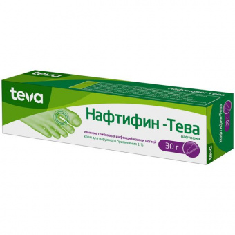 Нафтифин-Тева крем д/наруж прим 1% 30г